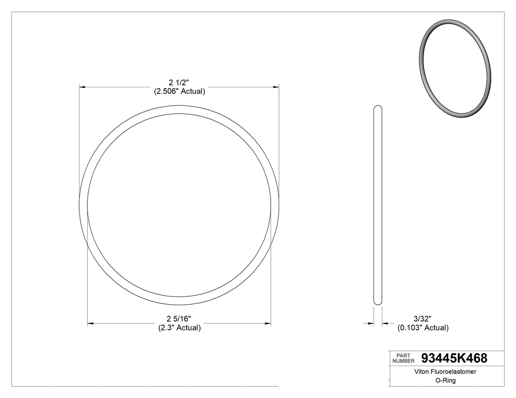 Technical drawing - 93445K468